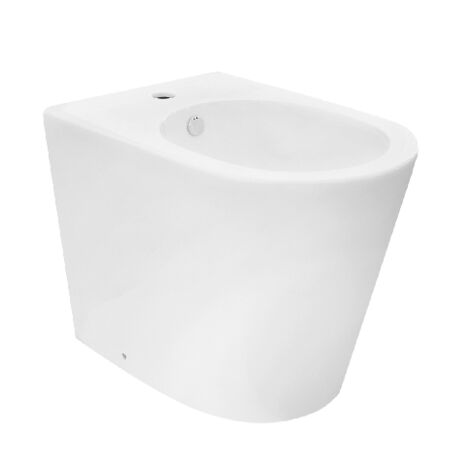 Bidet filomuro a pavimento genziana bianco