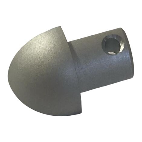 Capsule per raccordi triassali esterni projolly h=10 mm alluminio anod argento