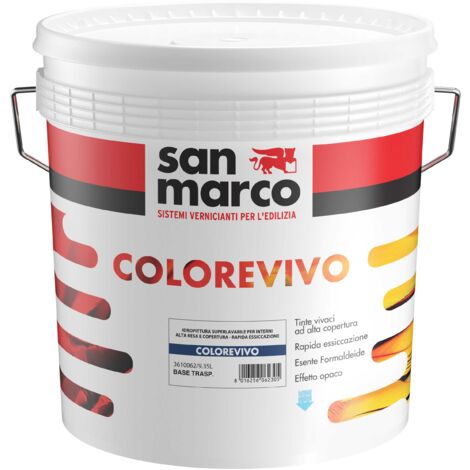Colorevivo superlavabile opaco base rosso ducale lt 1