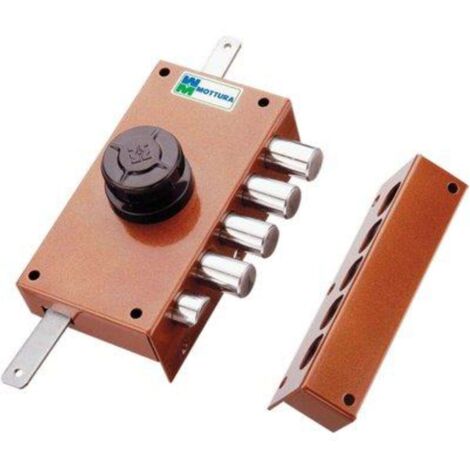 Serratura legno applicare 30437 mottura c.pompa m2 + scr + pomolo e.mm 30 dx