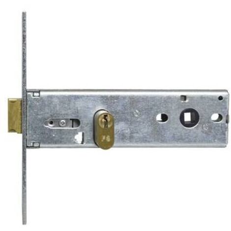 Serratura metallo infilare 7042s iseo b.q zinc f.mm 20 f.ovale m1+scr h.mm 44 e.mm 60