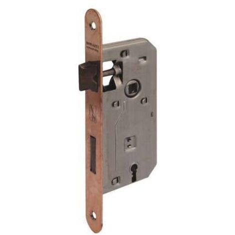 SERRATURA PATENT B.TONDO BRONZATO 042T BONAITI • I.MM 70 F.MM 22 E.MM 45