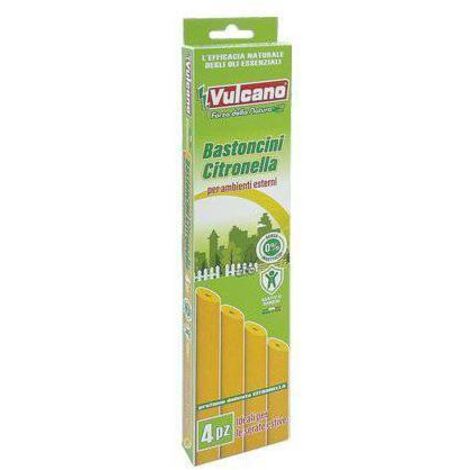 Bastoncini anti zanzare green vulcano citronella cf=pz 4 conf. da 12cf