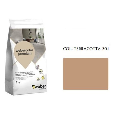 Weber color premium stucco col. terracotta 301  kg.5