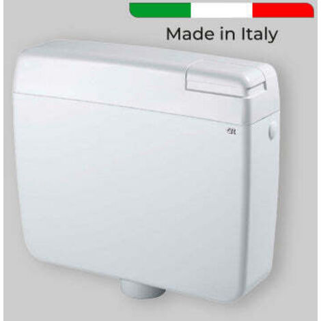 Cassetta di scarico zaino dianflex zeta 3 con tasto stop bianca - 9lt