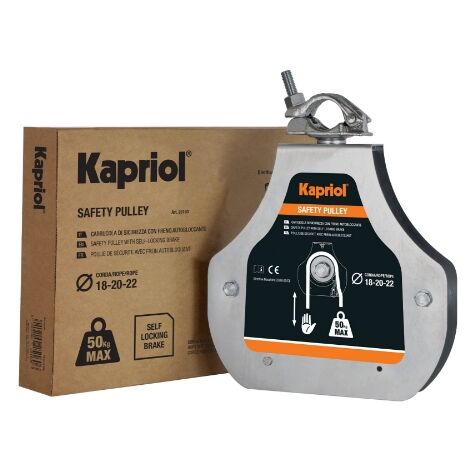 Carrucola con freno autobloccante safety pulley senza fune 25160 kapriol