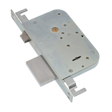 Serratura metallo infilare 600/3 sab b.q zinc f.mm 25 dm m4 tripl+scr e.mm 60
