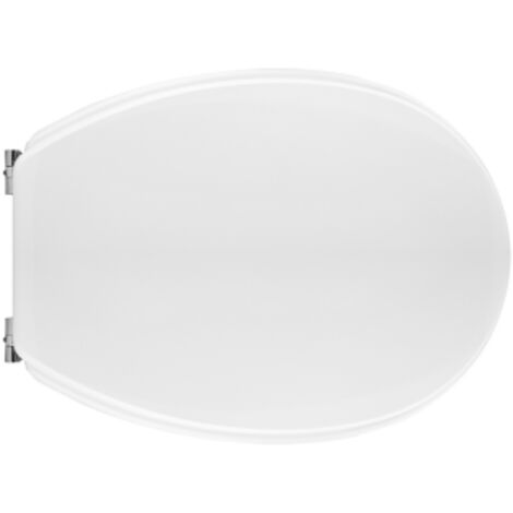 SEDILE WC PER GLOBO VASO BOWL 50 FORMA 2 Bianco - Cerniere C espansione