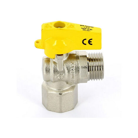 Rubinetto a squadro gas f/m 1/2 x 1/2 (1/2)