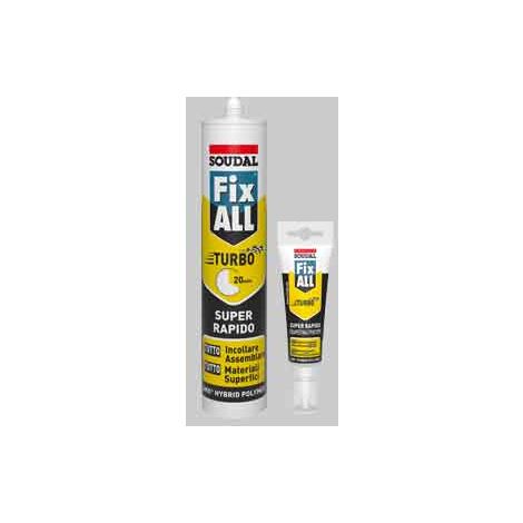 Adesivo sigillante fix all turbo soudal 125 ml - bianco