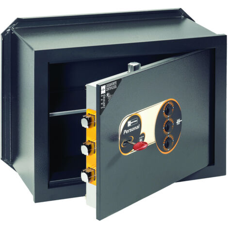 Cassaforte con chiave e combinazione meccanica personal mottura 230x350x200