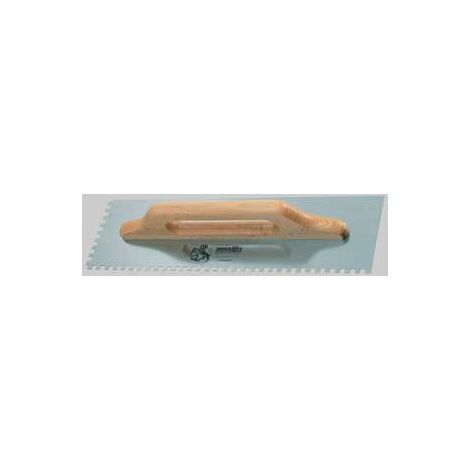 Frattone dentato due mani m legno ausonia 48x14 cm - dentatura 10x10 mm