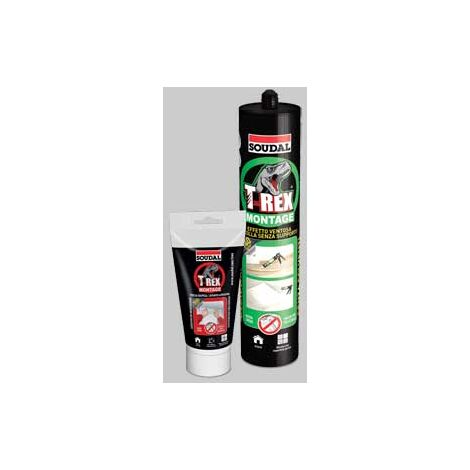 Adesivo sigillante t-rex effetto ventosa soudal 380 g