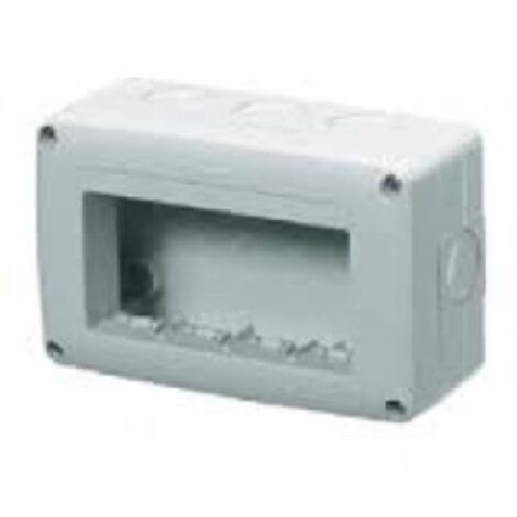 Gewiss GW27004 Contenitore Per Apparecchi System 4 Posti Grigio RAL 7035 IP40