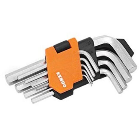 Set chiavi maschio esagonali kendo 9 pezzi 1,522,53456810 mm (1/3)