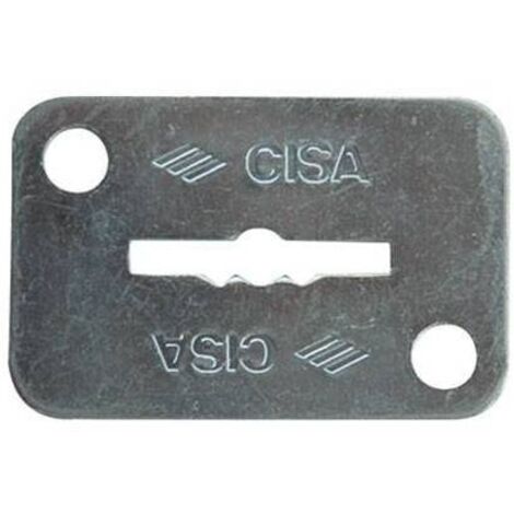Mostrina Rettangolare Doppia Mappa 06124 02 Cisa Zincata Mm 46X30 - 1 Pz