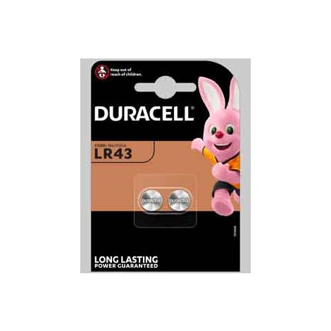 Pila per lelettronica lr43 blister 2 pezzi conf. da 10 pz
