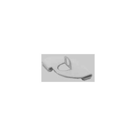 Clip di supporto orizzontale con foro per pendinatura 24-26 mm - bianco conf. da 100 pz