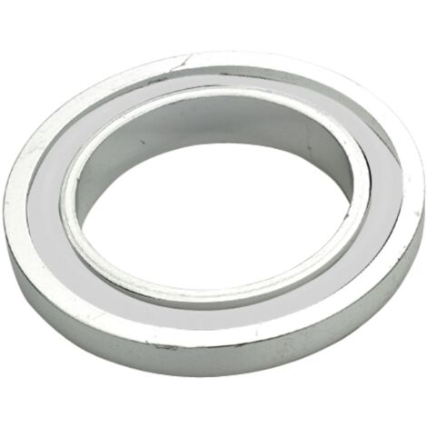 Basetta in ottone cromata per monocomandi cromo (1/3)