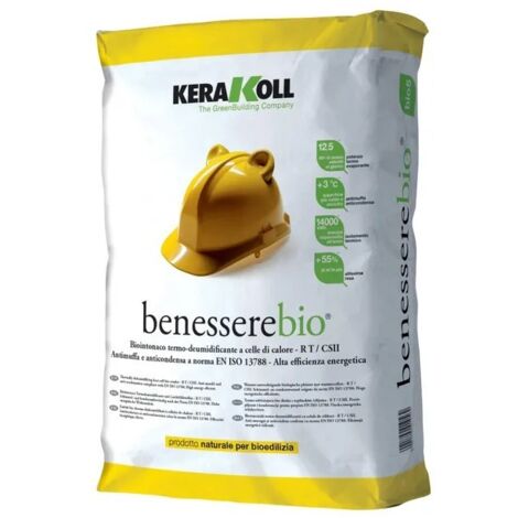 Bio intonaco deumidificante benessere bio 18 kg