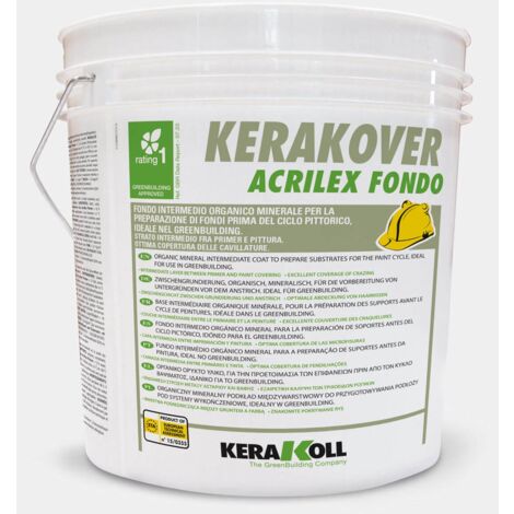 Fissativo interno ed esterno kerakover acrilex fondo bianco 14 lt