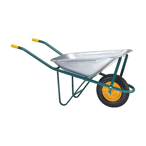 Carriola euro hand vasca zincata 8/10 lt 70 ruota mm 370x80
