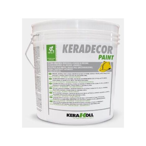 Kerakoll KERADECOR PAINT pittura stirolo acrilica lavabile 14LT