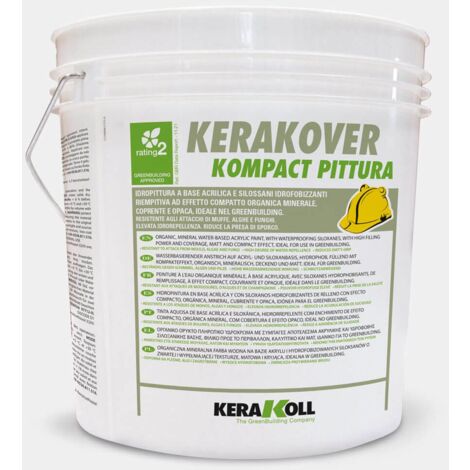 Idropittura a base acrilica kerakover kompact pittura 4l kerakoll