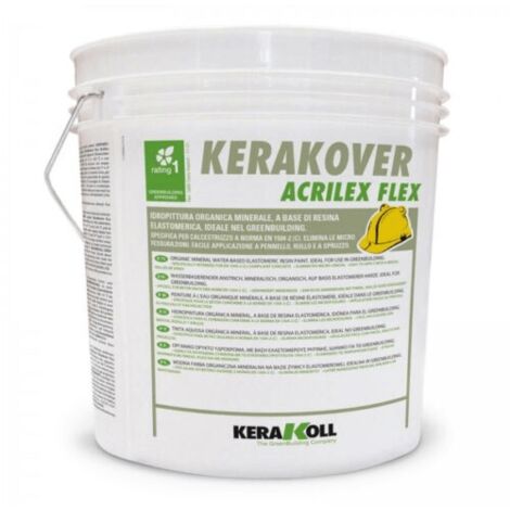 Idropittura organica minerale kerakover acrilex flex bianco 4lt