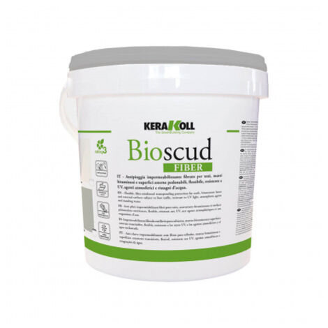 Antipioggia impermeabilizzante fibrato bioscud fiber grigio 20 kg kerakoll