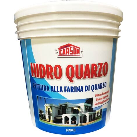 Hidro quarzo 14 litri pittura quarzo traspirante bianca opaca interni/esterni