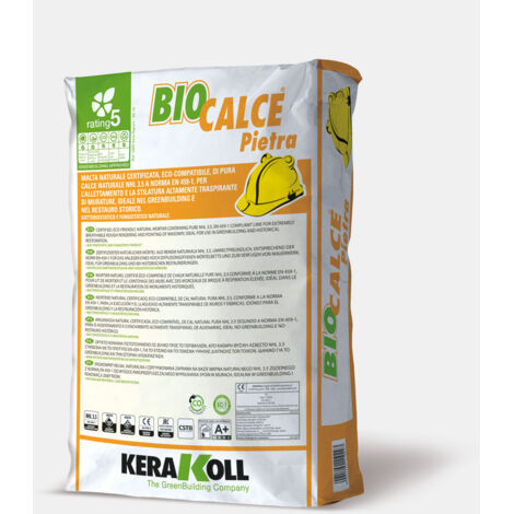 Malta naturale certificata di pura calce naturale nhl 3.5 biocalce pietra 25 kg