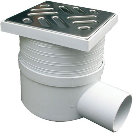 CHIUSINO SIFONATO TELESCOPICO LATERALE - PLASTICA ACCIAIO CM 15,0X15,0 H.CM 7/11 MM 50 - 1 pezzo