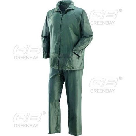 Giacca + pantalone impermeabile nylondry niagara verde xl (1/2)
