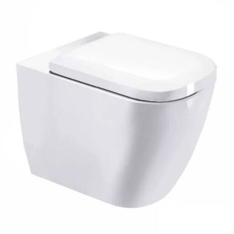 Duravit happy d.2 vaso filo muro a pavimento l. 570mm (senza sedile)