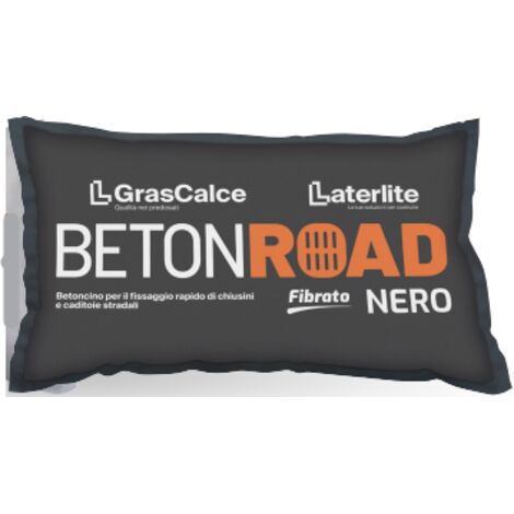 Beton road nero kg. 20 - betoncino fibrato ad alta resistenza