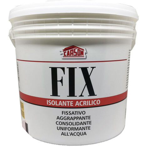Fix acrilico 5l fissativo aggrappante isolante per interni ed esterni