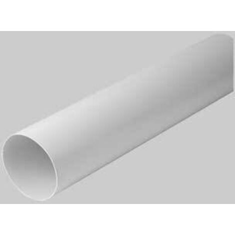 Tubo di scarico 100 mm, tubo di ventilazione flessibile in PVC, lungo 6 m, con 2 fascette in acciaio inox, utilizzato per condizionatori d'aria, asciugatrici, cappa aspirante