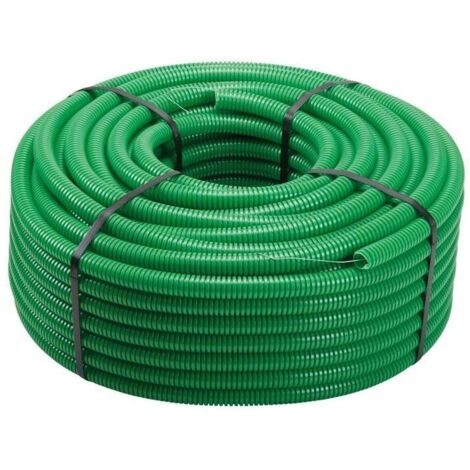 Tubo corrugato con tirafilo verde  diametro 20 - rotolo 100 mt conf. da 100 ml
