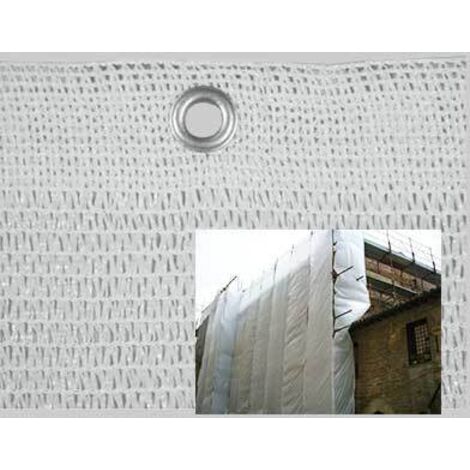 Rete protettiva per ponteggi bianca 1,8x10 mt conf. da 18 mq