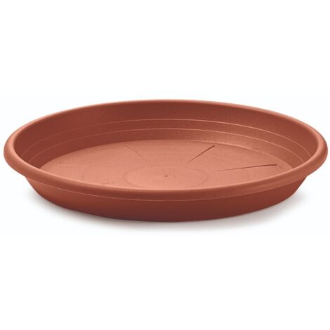 SOTTOVASO CILINDRO D.13CM TERRACOTTA VECA PER VASI
