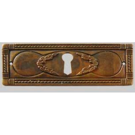 Bocchetta per mobili 5038/a3 orizzontale 96x34 mm - patinato antico