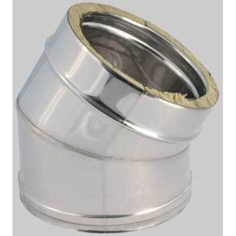 Gomito doppia parete a 45&deg diametro 130/180 mm