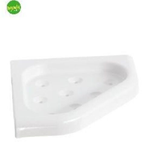 Portasapone angolare doccia a muro Linea Metaform Bianco