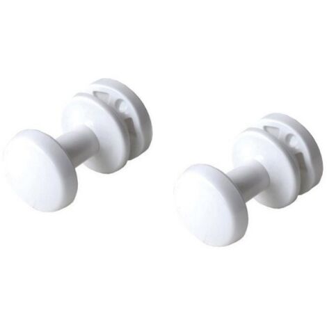 COPPIA Appendiabito dm 30 per scaldasalviette - Bianco (1/4)