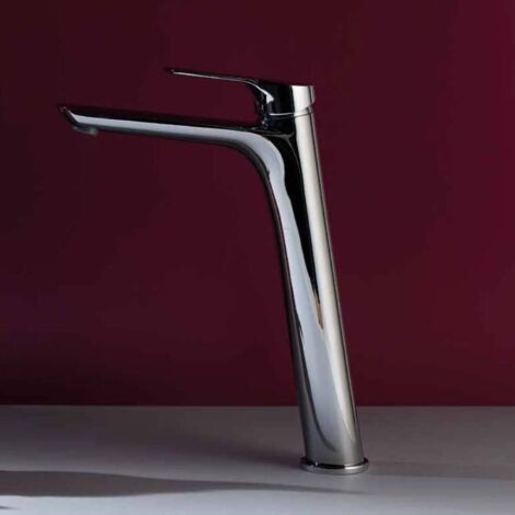 Serie 4 miscelatore monocomando lavabo canna alta ottone cromato (1/5)