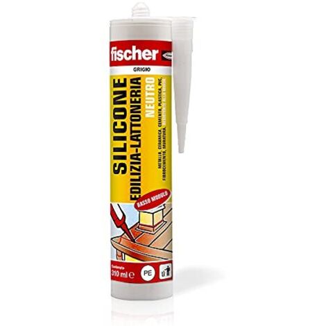 Silicone Neutro Edilizia-Lattoneria Fischer Grigio