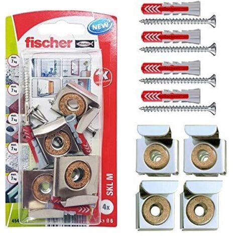 Fischer Kit Appendi Specchi Con Tasselli Duopower - Per Muro E Cartongesso - Foto 2