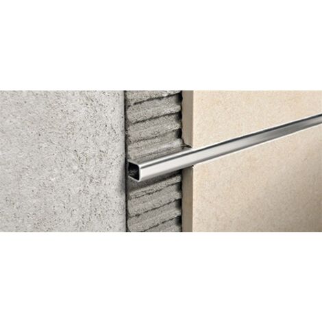 Profilo prolistel h 10 mm sp 10 mm acciaio inox 304 lucido  barra da 2,7 ml