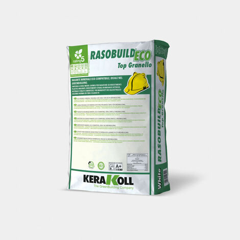 Rasobuild eco top granello bianco rasante cement. sacco 25 kg